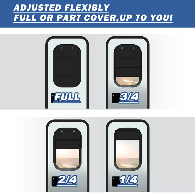 RV слънцезащитен екран за врата на автомобил, алуминиево фолио, монтаж с вакуумна чашка, за прозореца на автомобила, едноцветен модел