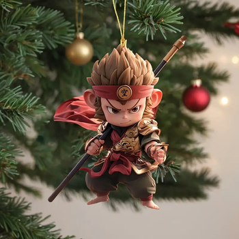 Wukong висулка за автомобил, акрилна карикатурна украса за интериор, аксесоар за автомобилни украси с възможност за персонализация