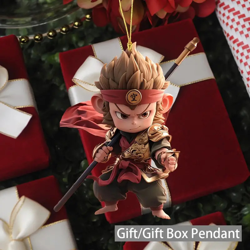 Wukong висулка за автомобил, акрилна карикатурна украса за интериор, аксесоар за автомобилни украси с възможност за персонализация