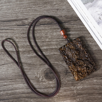 Viseći agarwood privjesak s drakom s pet kandži, Feather Ceremony, luksuzni auto dodatak