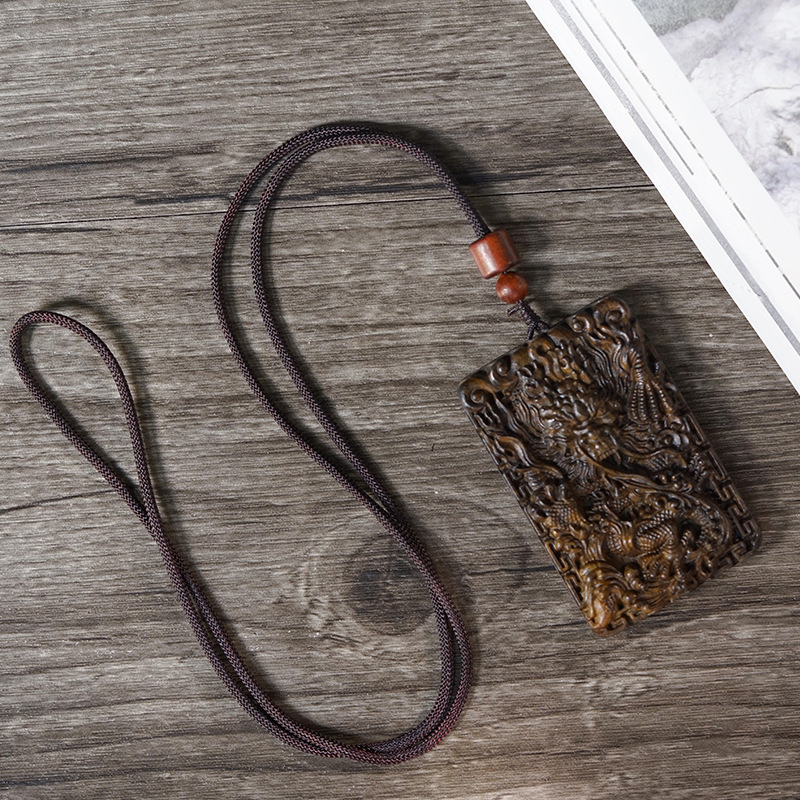 Viseći agarwood privjesak s drakom s pet kandži, Feather Ceremony, luksuzni auto dodatak