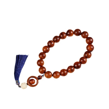 Thuja puidust helmeste käevõru, etnilise stiiliga, poleeritud käsitöö, kingitus vanematele ja sõpradele, suvi 2024