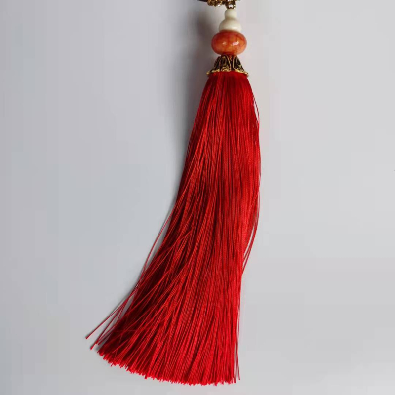 Автомобилен украса за интериор с пискюли, инкрустирана сплав с имитация на котешко око, модерен стил