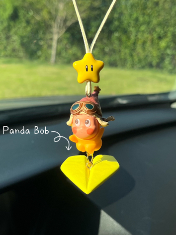 Автомобилна висулка за задното огледало с мотив Звездни хора и самолет – DIY, карикатурен стил, смола, ароматерапия