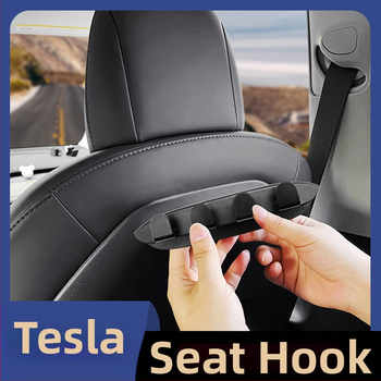 Háčik na opierke predného sedadla pre Tesla Model Y / Model 3, plastový, jednoduchý štýl, bez úprav