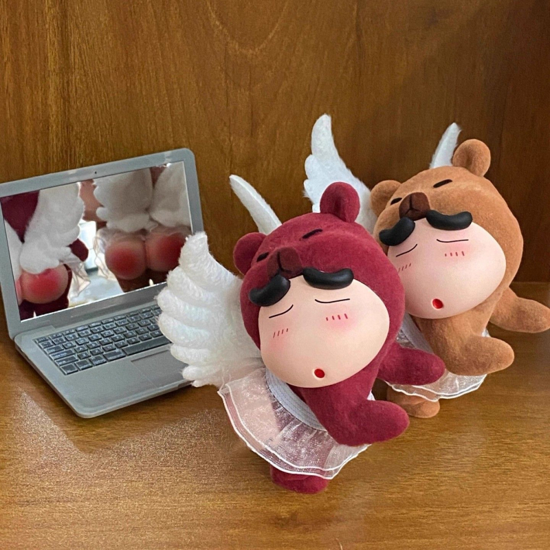 Autó dísz – flocking textúra, rajzfilm stílus, belső dekoráció