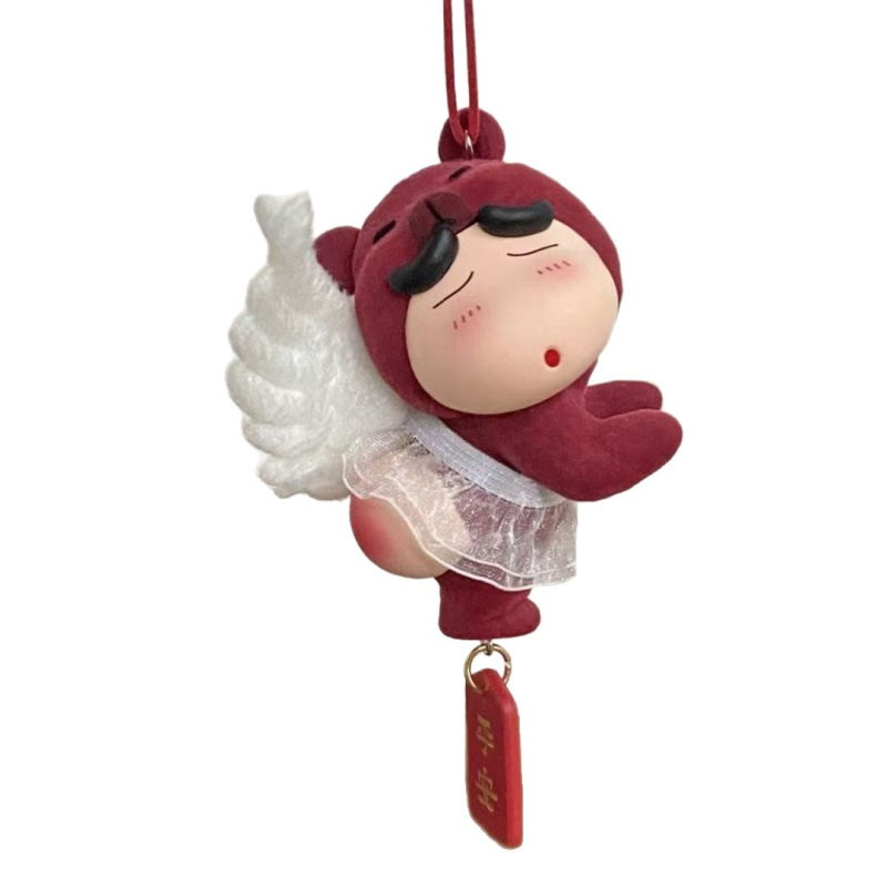 Autó dísz – flocking textúra, rajzfilm stílus, belső dekoráció