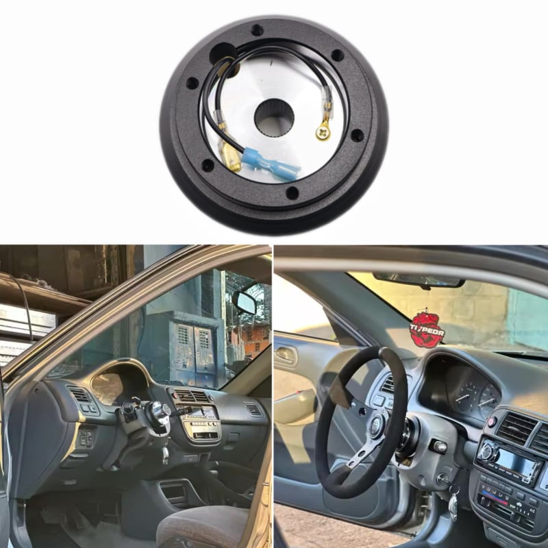130H adapter baze upravljača za Honda Civic EK/EG i Honda Acura Accord EK — aluminijska legura; primjenjivi modeli: Civic EK/EG; kompatibilni modeli: Acura Accord EK