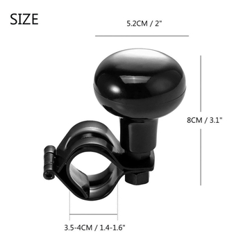 Loptica za pomoć pri upravljanju volanom, univerzalni tip, podesiva, metal+ABS, 130 g