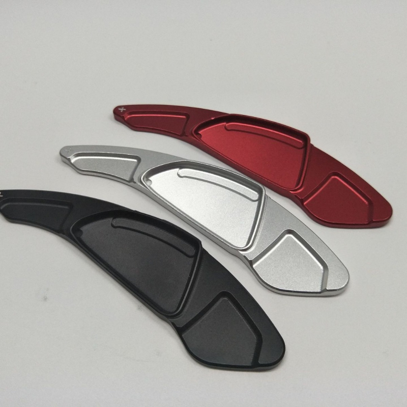 Manete de schimbător de viteze pentru volan MG6 cu prelungire — aliaj de aluminiu, brand FVL, pentru MG6 2013–2018, logo tipărit, prelucrare personalizată