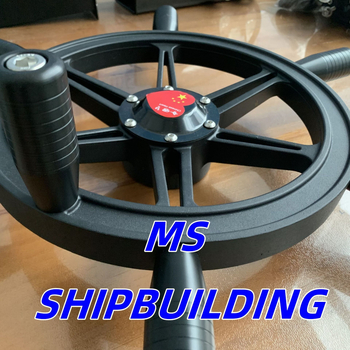 Volan de direcție din oțel inoxidabil 316; marca Ms Shipbuilding; potrivit pentru diverse tipuri de ambarcațiuni; greutate 1 kg; imprimare logo disponibil