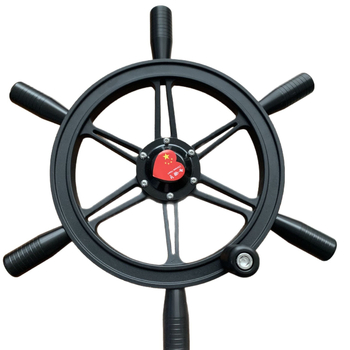Volan de direcție din oțel inoxidabil 316; marca Ms Shipbuilding; potrivit pentru diverse tipuri de ambarcațiuni; greutate 1 kg; imprimare logo disponibil