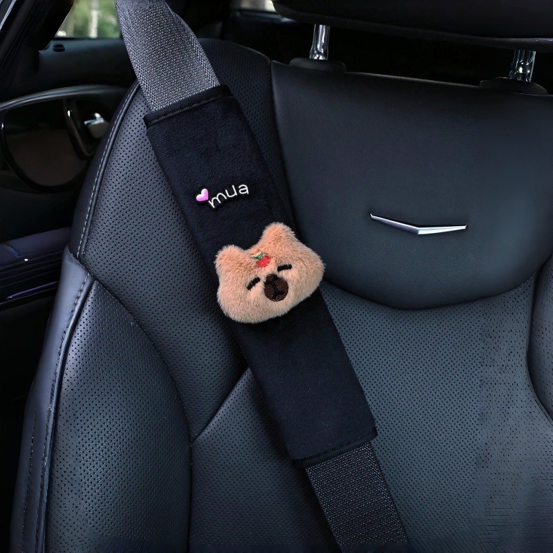 Tsubaki Rose protector pluș pentru umărul centurii de siguranță auto