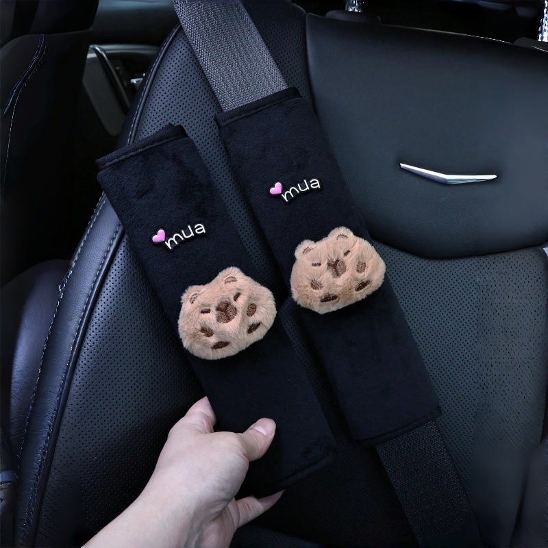 Tsubaki Rose protector pluș pentru umărul centurii de siguranță auto