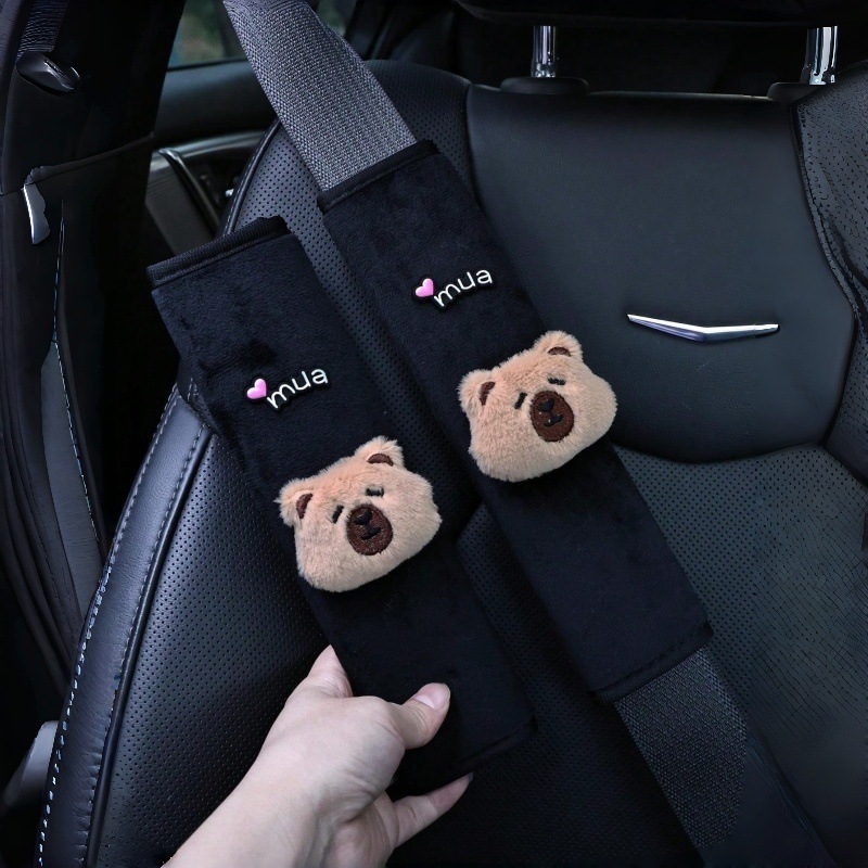 Tsubaki Rose protector pluș pentru umărul centurii de siguranță auto