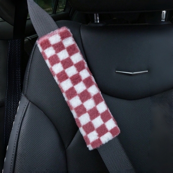 Padă de umăr pentru centura de siguranță auto, material pluș, accesoriu decorativ, imprimare logo disponibilă, personalizabil, greutate 80 g