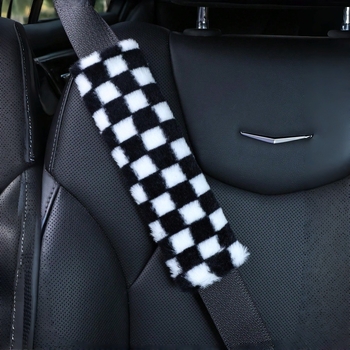 Padă de umăr pentru centura de siguranță auto, material pluș, accesoriu decorativ, imprimare logo disponibilă, personalizabil, greutate 80 g