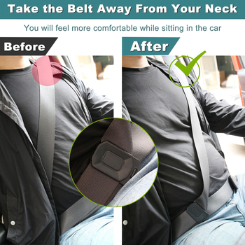 SenBelt Adjuster – Dispozitiv reglare centură de siguranță cu bandă elastică, 43 g, piese auto, cataramă de blocare pentru umăr