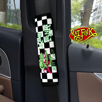 Jastuk za ramenski pojas – JDM, Rat Fink dizajn, kratka plišna tkanina, unutarnja dekoracija automobila