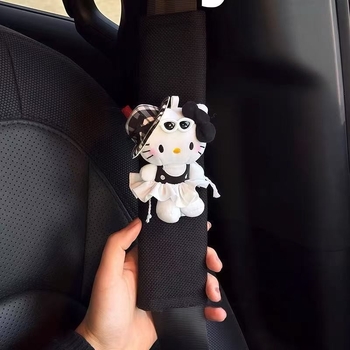Zaštitni jastučić ramena sigurnosnog pojasa automobila - stil Hepburn Kitty, otporan na habanje, zaštita od gušenja, navlaka za ručicu mjenjača, unutarnja dekoracija automobila
