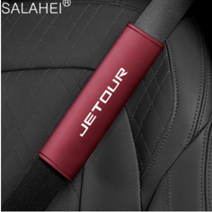 Protector din piele pentru umărul centurii de siguranță auto, cu husă extinsă anti-uzură, moale și confortabil, personalizare și imprimare logo disponibile