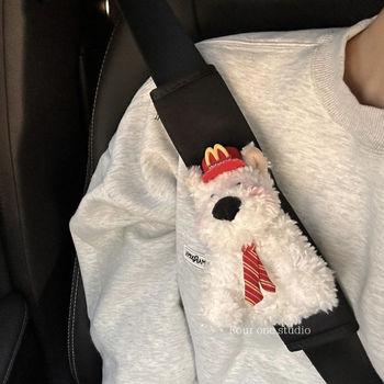 Autó öv vállvédő plüss anyaggal, West Highland motívum, márka Flower Rain Night, eredet Other