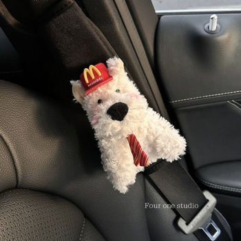 Autó öv vállvédő plüss anyaggal, West Highland motívum, márka Flower Rain Night, eredet Other