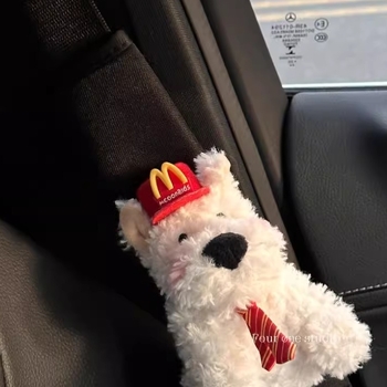 Autó öv vállvédő plüss anyaggal, West Highland motívum, márka Flower Rain Night, eredet Other