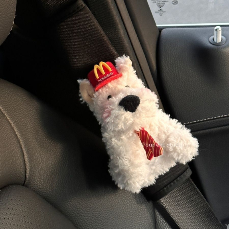 Autó öv vállvédő plüss anyaggal, West Highland motívum, márka Flower Rain Night, eredet Other