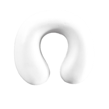 У-образна възглавница с латекс пълнеж, ядро от полиестер-памучна тъкан, универсално приложение.