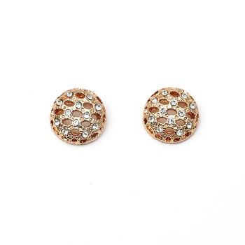 Set nakita: legura, Rhinestone privjesak, lanac u obliku vala, naušnice + ogrlica, valoviti uzorak, ženski retro stil