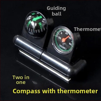 Járműre szerelt, többfunkciós hőmérő és iránytű a gépjármű műszerfalára, Vízállóság: Nem, Alkalmazási terület: gőzfürdő, iroda, kültéri oktatás
