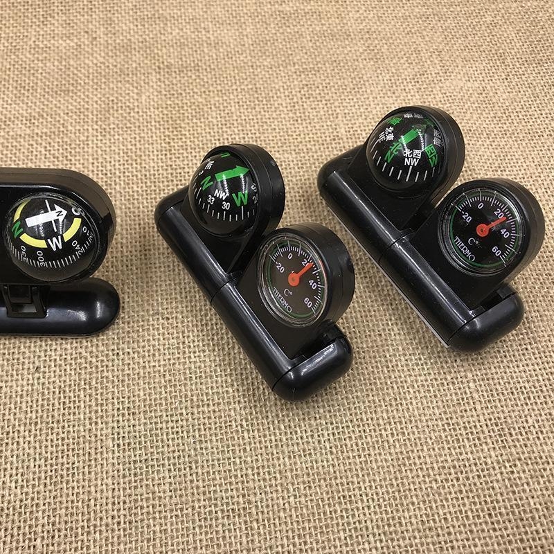 Járműre szerelt, többfunkciós hőmérő és iránytű a gépjármű műszerfalára, Vízállóság: Nem, Alkalmazási terület: gőzfürdő, iroda, kültéri oktatás