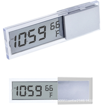Automobiļu digitālais temperatūras un mitruma mērītājs ar piesūcekni, ABS materiāls, aksiālais tips, standarts 1