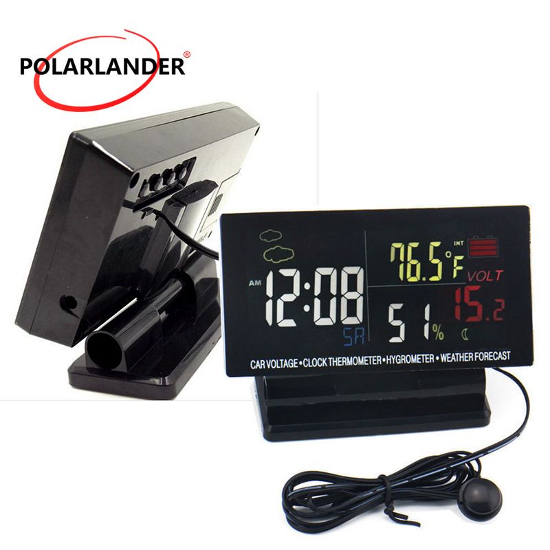 Digitālais higromēters ar ABS korpusu un regulējamu leņķi (ABS; regulējams leņķis; polarlander)