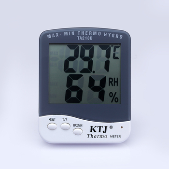 Електронен измервател на температура и влажност – модел TA-281D, точност 1.0, температурен диапазон 0–60°C, диапазон на влажност 10–98% RH