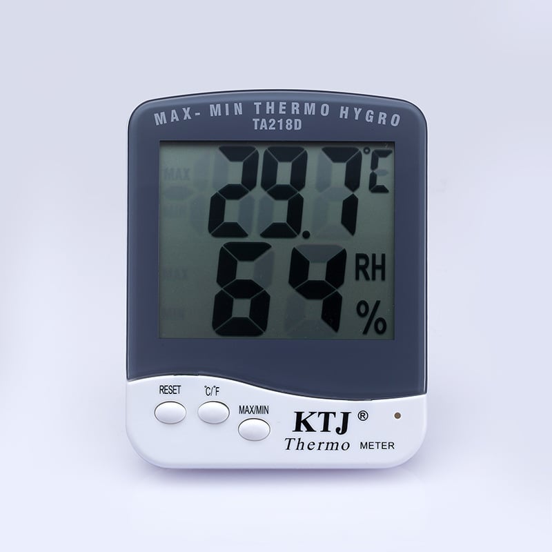 Електронен измервател на температура и влажност – модел TA-281D, точност 1.0, температурен диапазон 0–60°C, диапазон на влажност 10–98% RH