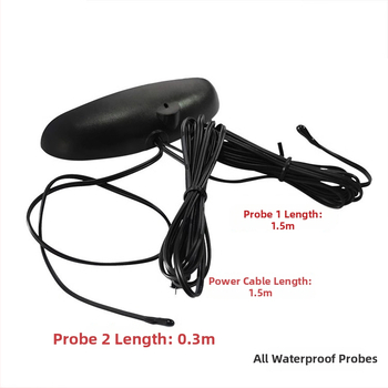 LED automobiļu pulkstenis ar skārienvadību, laika rādīšanu, dubultu temperatūras rādījumu un sprieguma rādītāju