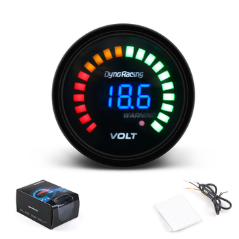 Automobilski voltmetar s LED digitalnim zaslonom – dvostruki instrument za utrke, ABS kućište, 12V univerzalno, model BX101456