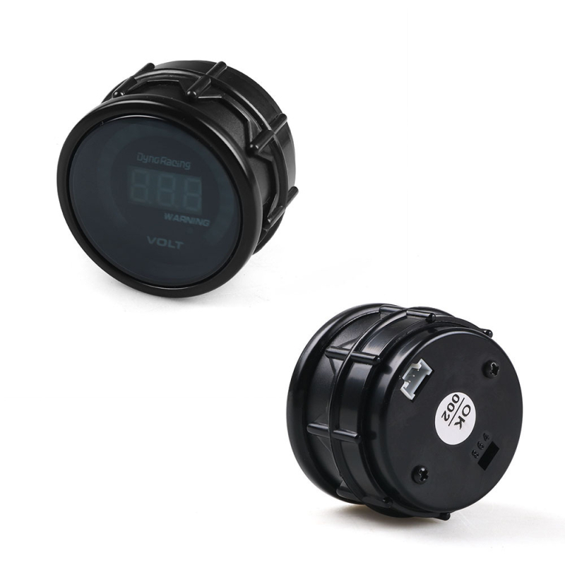 Automobilski voltmetar s LED digitalnim zaslonom – dvostruki instrument za utrke, ABS kućište, 12V univerzalno, model BX101456