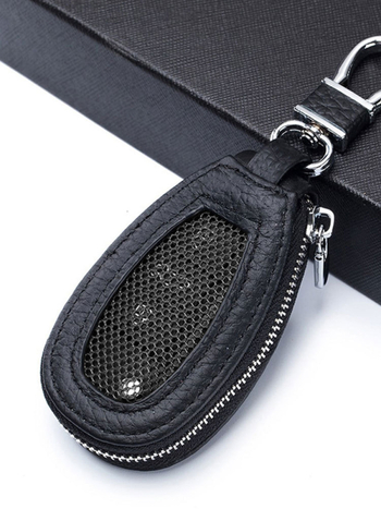 Geantă pentru chei din PU, cu portofel cu 1 pliură, Anti-furt, Impermeabil, Rezistent la uzură, Izolație – Stil stradal, Iarna 2023