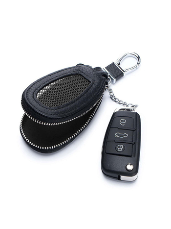 Geantă pentru chei din PU, cu portofel cu 1 pliură, Anti-furt, Impermeabil, Rezistent la uzură, Izolație – Stil stradal, Iarna 2023