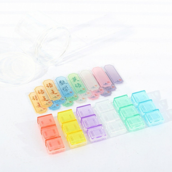 Kangbai пластмасов ъглов клип за документи прозрачен