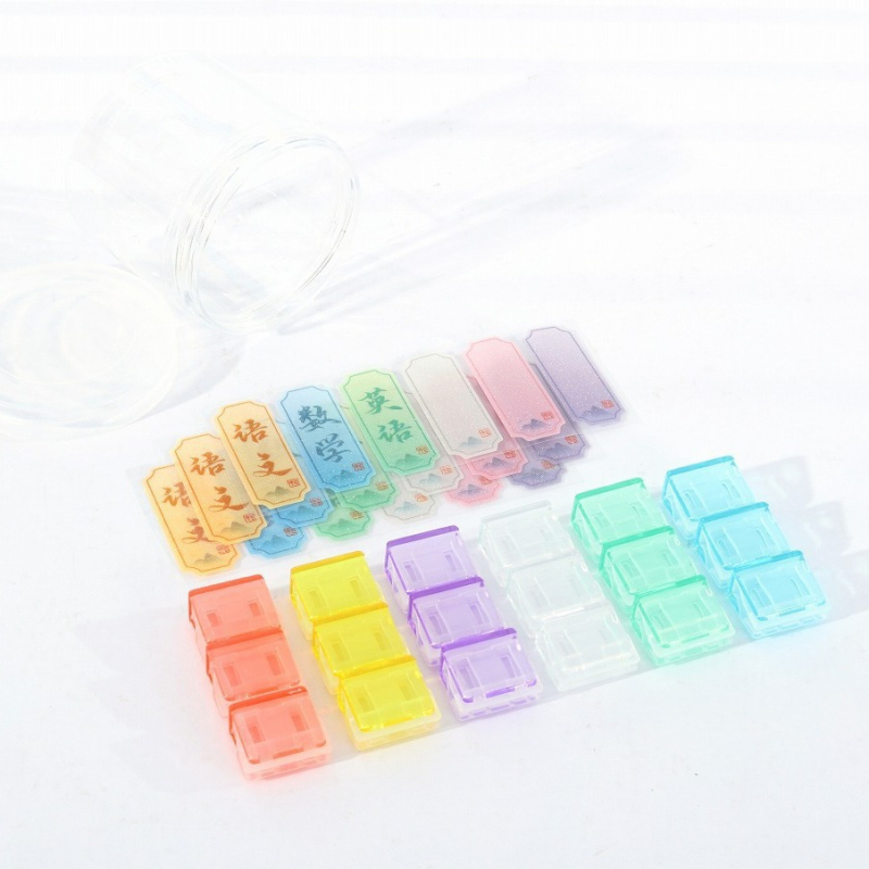 Kangbai пластмасов ъглов клип за документи прозрачен