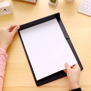 Bőr üzleti dokumentumtartó mágneses zár és klipek – Yilida, 666-os modell