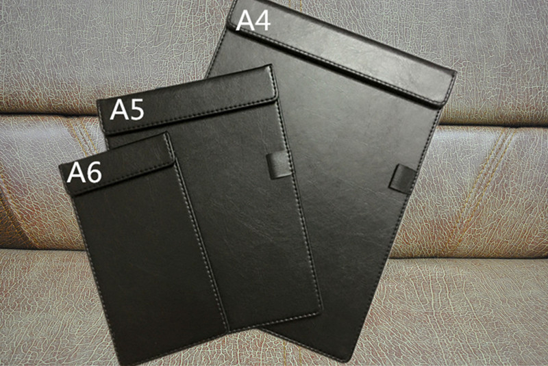 Bőr üzleti dokumentumtartó mágneses zár és klipek – Yilida, 666-os modell