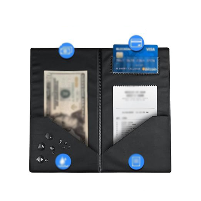 Transgrāniskā kasiera mapes ar ēdienkartēm, PVC materiāls, Zīmols: This moji; IP atļauja: Nē; Logotipa drukāšana: Nav iespējams