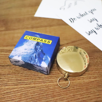 G50 джобен компас с капак, от чист мед, за къмпинг и планински преходи, многофункционален и светещ