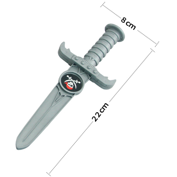 Пиратски реквизит за Хелоуин – пластмасов комплект за грим и костюм, изработен чрез инжекционно формоване, включва играчки нож, компас, карта и телескоп