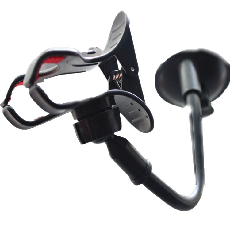 Autótelefon-tartó dupla csipeszes vákuumos fejjel a szélvédőn, többirányú állítás